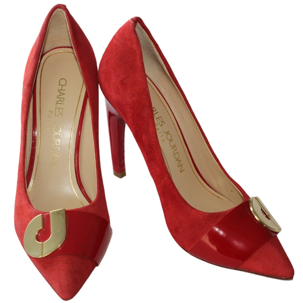 Charles Jourdan Paris Suede Pumps